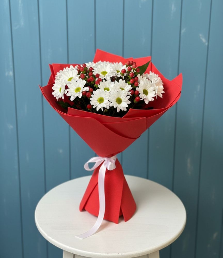 Букет цветов из: Хризантемы в Александровке Донской