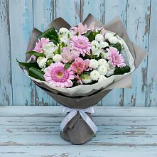 Букет цветов из:  Герберы, Альстромерии и Хризантемы #REPLACE_PRED# Александровке Донской