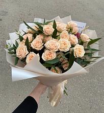 Букет Кремовые розы Латте в Александровке Донской