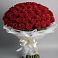 Букет 101 Красная роза Блэк Мэджик в Александровке Донской