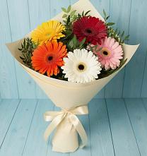 Букет цветов из:  Герберы #REPLACE_PRED# Александровке Донской
