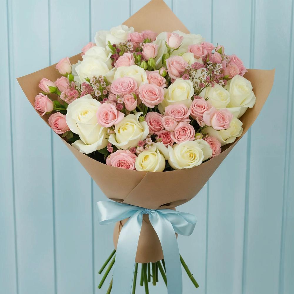 Букет цветов из: Розы в Александровке Донской