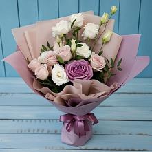 Букет цветов из:  Розы и Лизиантусы #REPLACE_PRED# Александровке Донской