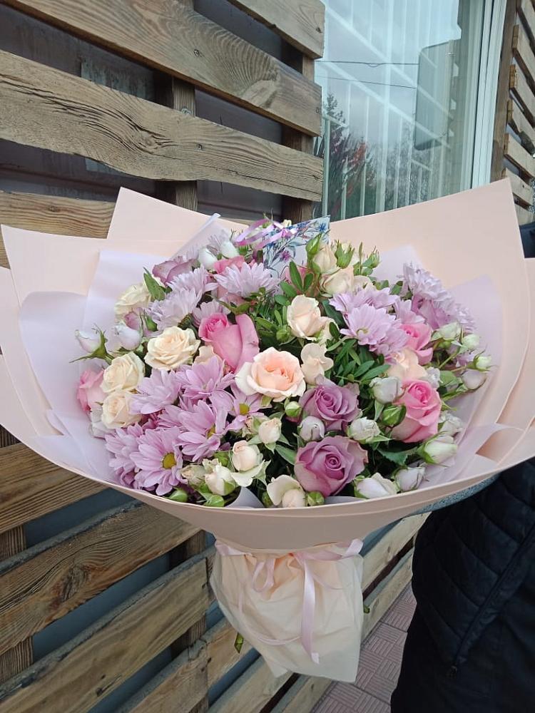 Букет цветов из: Розы и Хризантемы в Александровке Донской