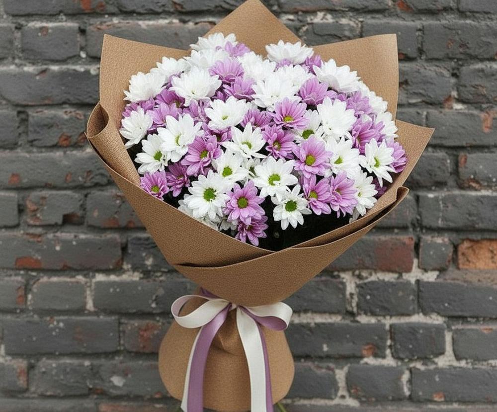 Букет цветов из: Хризантемы в Александровке Донской