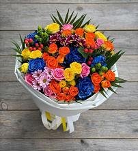 Букет цветов из:  Розы и Хризантемы в Александровке Донской