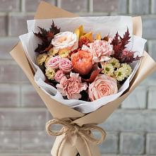Букет цветов из:  Гвоздики, Хризантемы и Розы в Александровке Донской