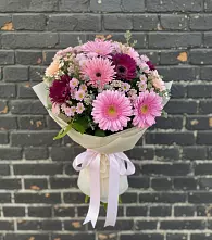 Букет цветов из:  Герберы и Хризантемы в Александровке Донской