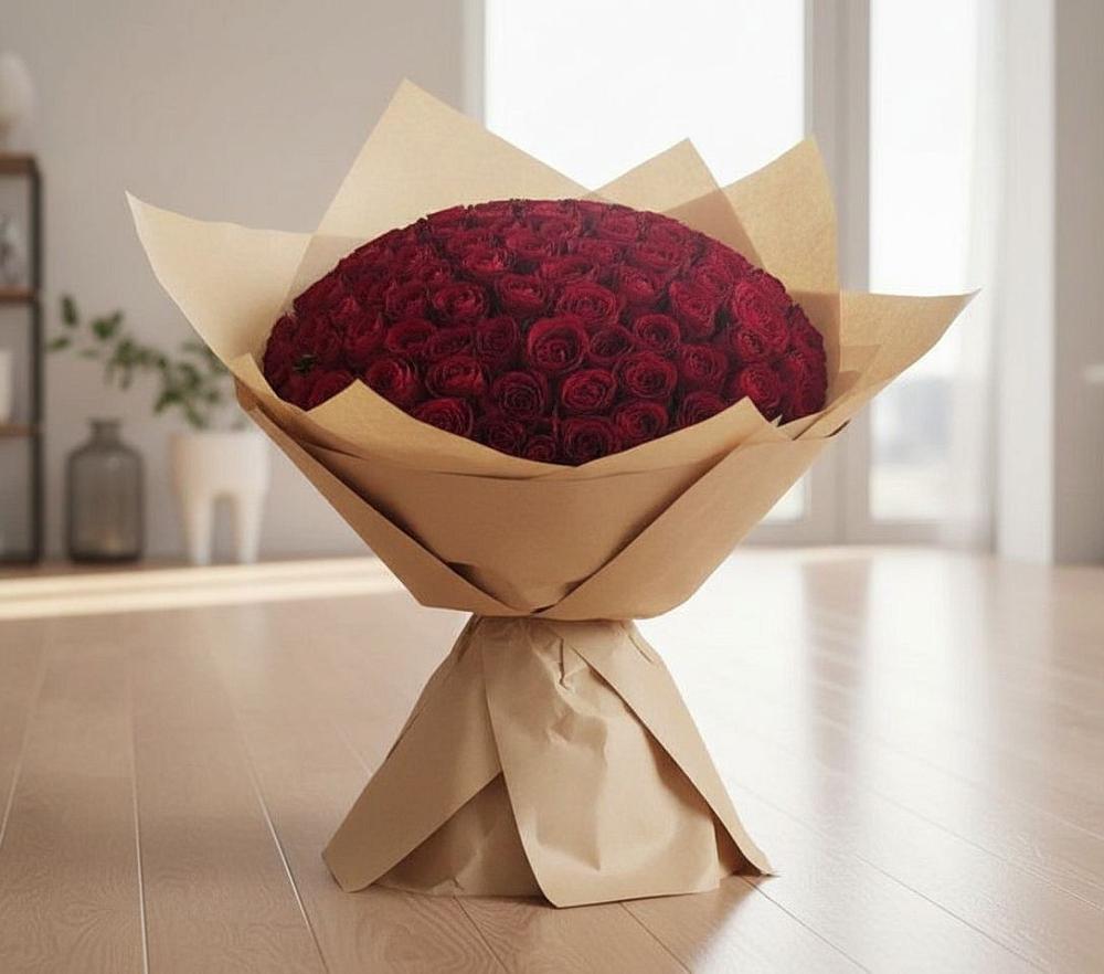 Букет 101 Красная роза в Александровке Донской