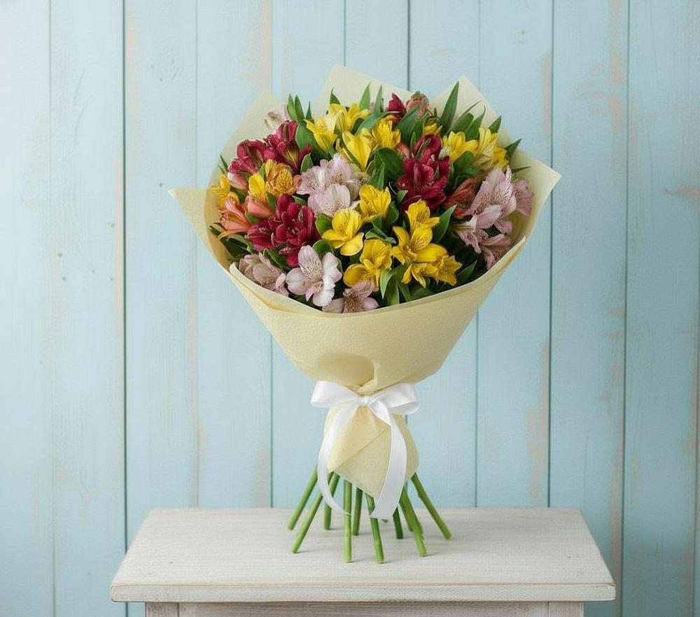 Букет цветов из: Альстромерии в Александровке Донской