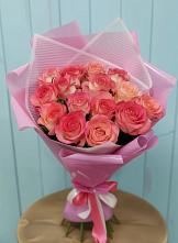 Букет 15 Розовых роз Равель #REPLACE_PRED# Александровке Донской
