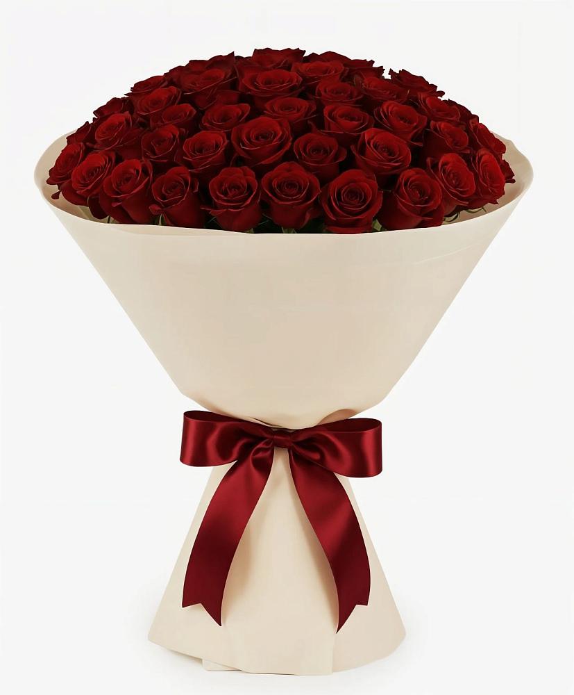 Букет 101 Бордовая роза Блэк Бакарра в Александровке Донской